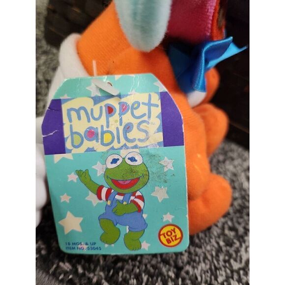 Muppet Babies Bean Bag Animal Plush 1997 Toy Biz Jim Henson Cartoon with Tags #A - Picture 6 of 8